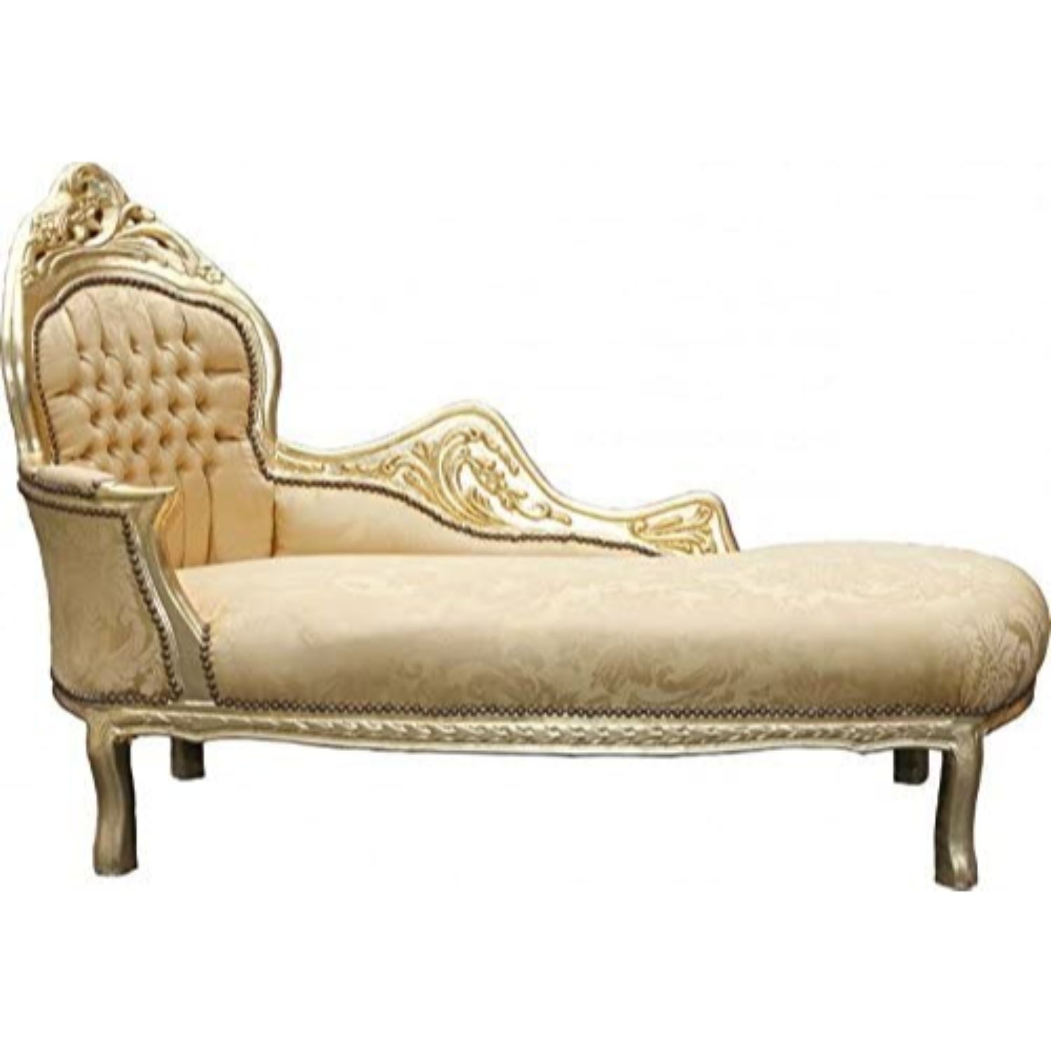 chaise longue barroco dorado