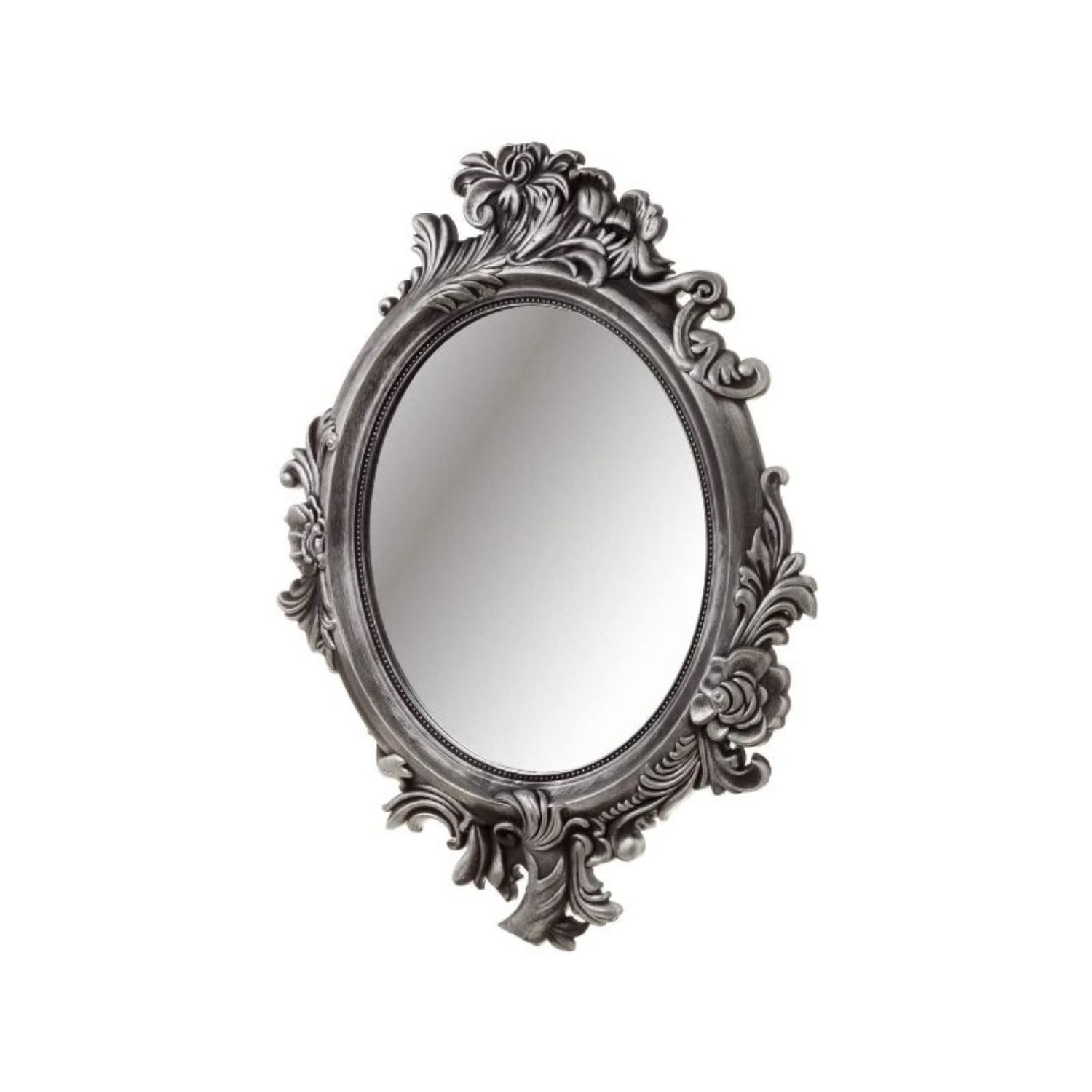 espejo barroco plateado