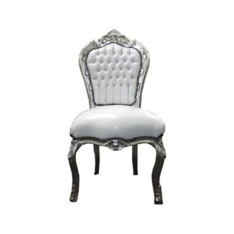 silla barroca blanca