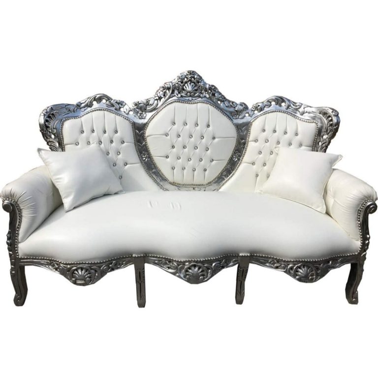 sofa barroco blanco
